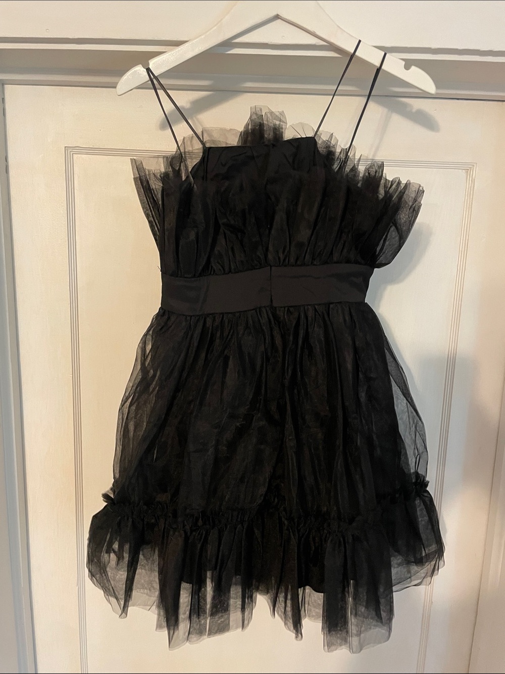 New Dance & Marvel Black Strapless Tulle Mini Dress size Small - Picture 7 of 11
